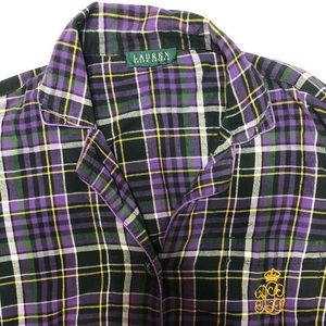 Ralph Lauren Purple Long Sleeve Flannel - Size S